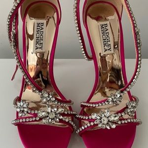 Brand New Badgley Mischka Hot Pink Heels
